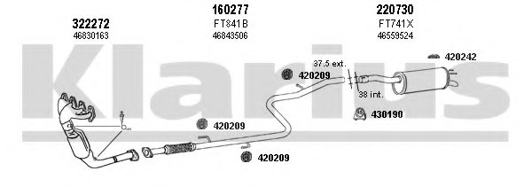 KLARIUS 330949E Exhaust System